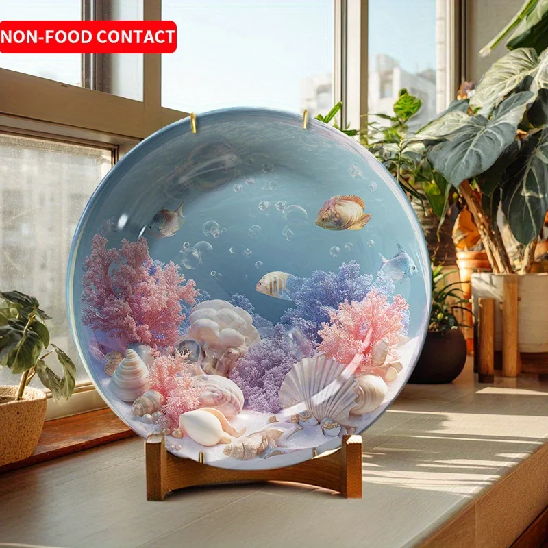 Marine Aquarium Design - 세라믹 바다 테마 수족관 접시 및