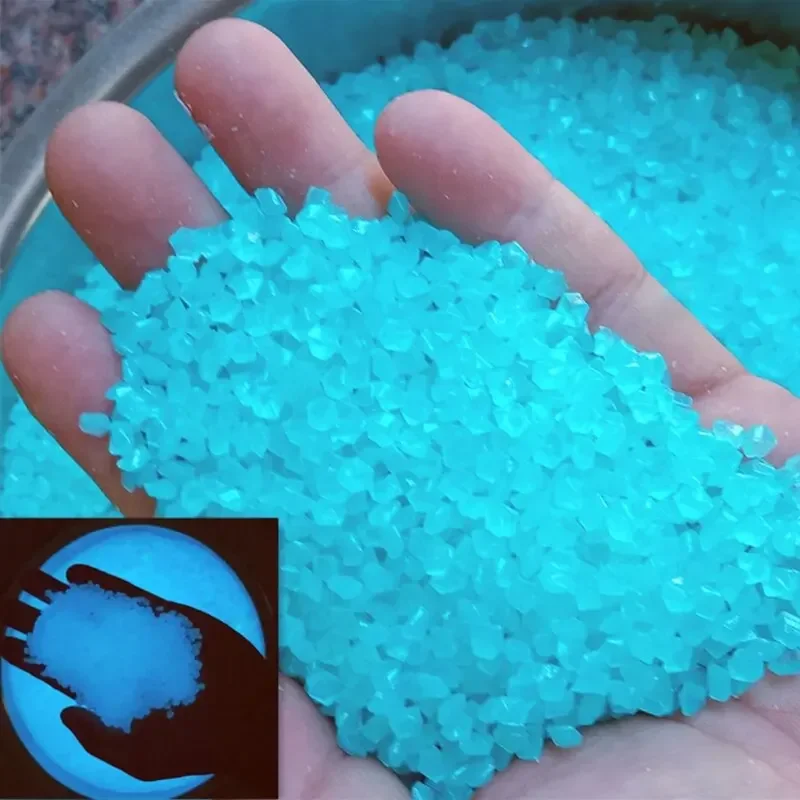 Aquarium Marine Sand - 1000pcs 어두운 자갈 돌에 3-5mm 빛나는