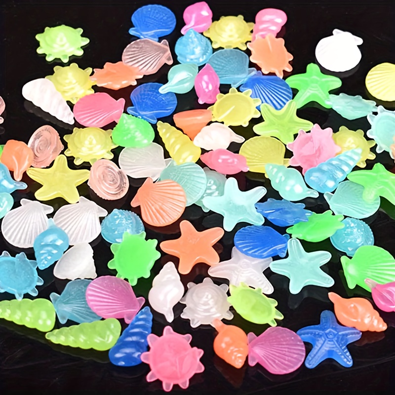 100개 해양 발광석, 다채로운 발광석 조개 불가사리  - Aquarium Marine Color 리뷰 및 가격