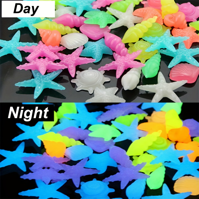 100개 해양 발광석, 다채로운 발광석 조개 불가사리  - Aquarium Marine Color 리뷰 및 가격