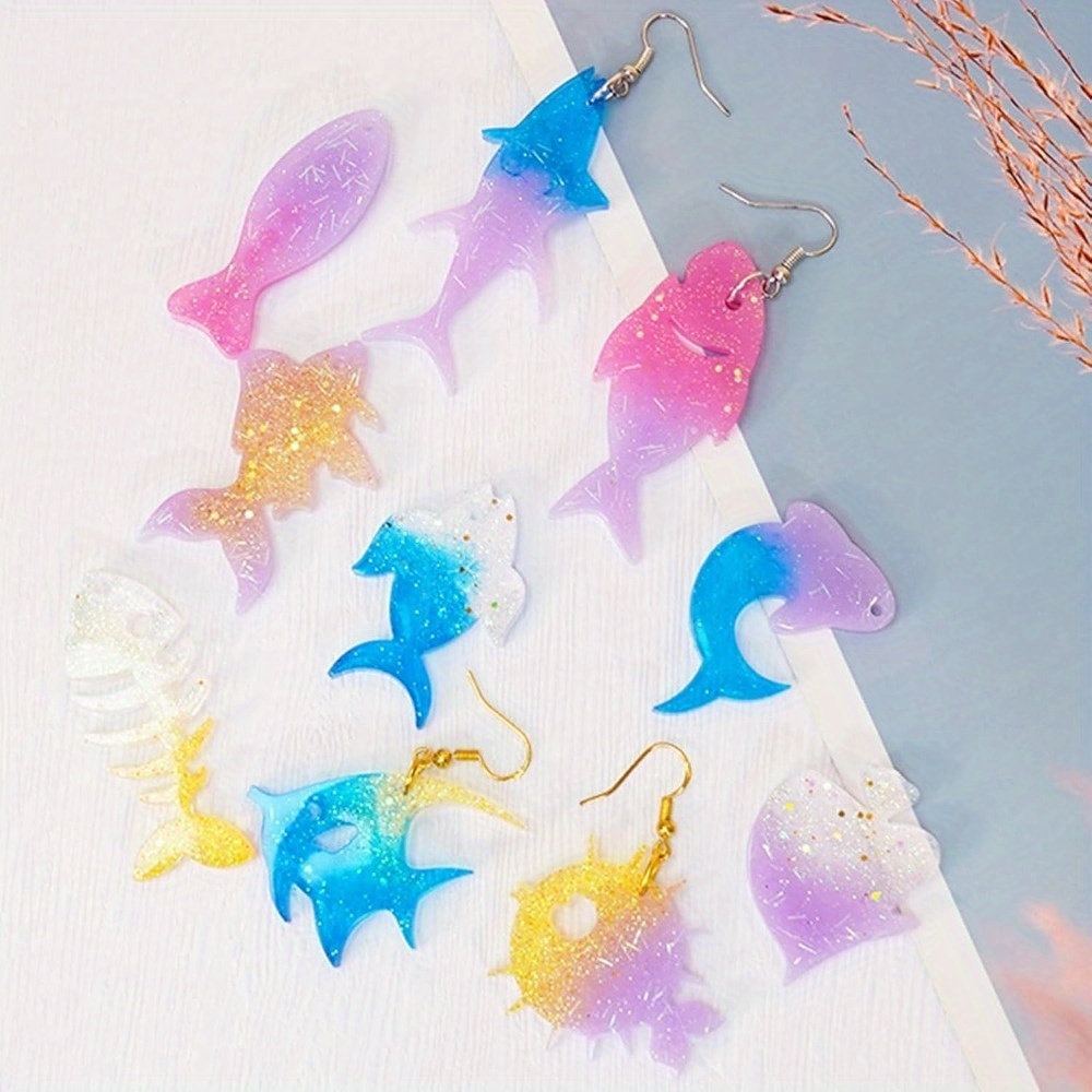 바다 테마의 귀걸이 및 펜던트 몰드 세트는 네 가지 스 - Marine Aquarium & Regional Centre Reviews 리뷰 및 가격