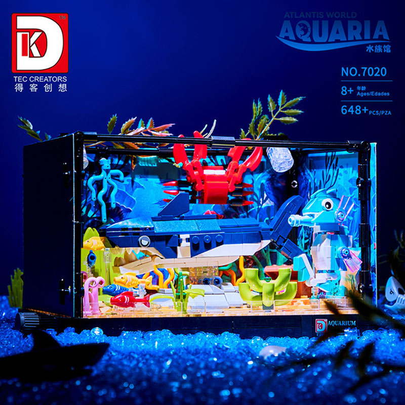 648PCS 상어 생태계 탱크 블록 해양 수족관 모델  - Aquarium Marine World 리뷰 및 가격