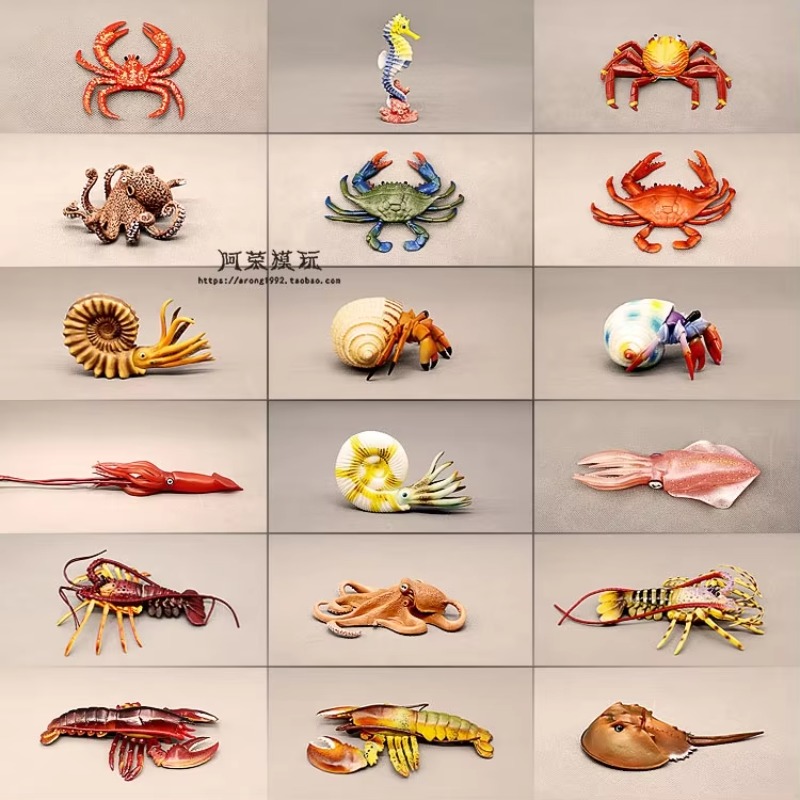 바다 세계 모델 미니 물고기, 문어 랍스터 게, 오징어 - Marine Life Aquariums 리뷰 및 가격