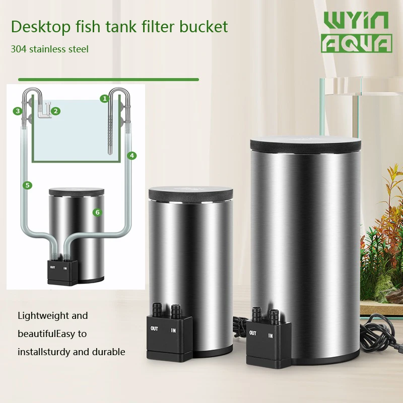 무소음 데스크탑 어항 필터 배럴 내장형 워터 펌프 US - Marine Aquarium Uv Filter 리뷰 및 가격