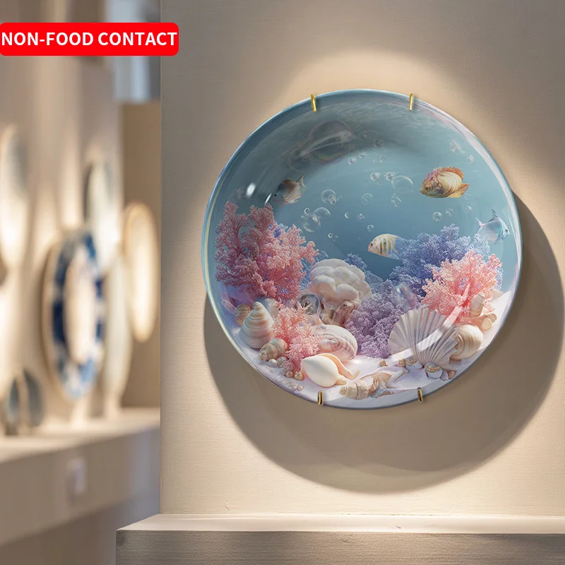 세라믹 바다 테마 수족관 접시 및 벽 장식 - 조개와  - Marine Aquarium Design 리뷰 및 가격