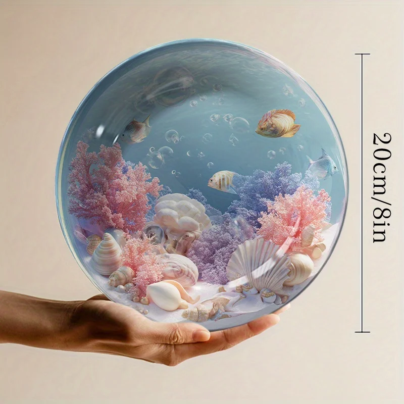 세라믹 바다 테마 수족관 접시 및 벽 장식 - 조개와  - Marine Aquarium Design 리뷰 및 가격