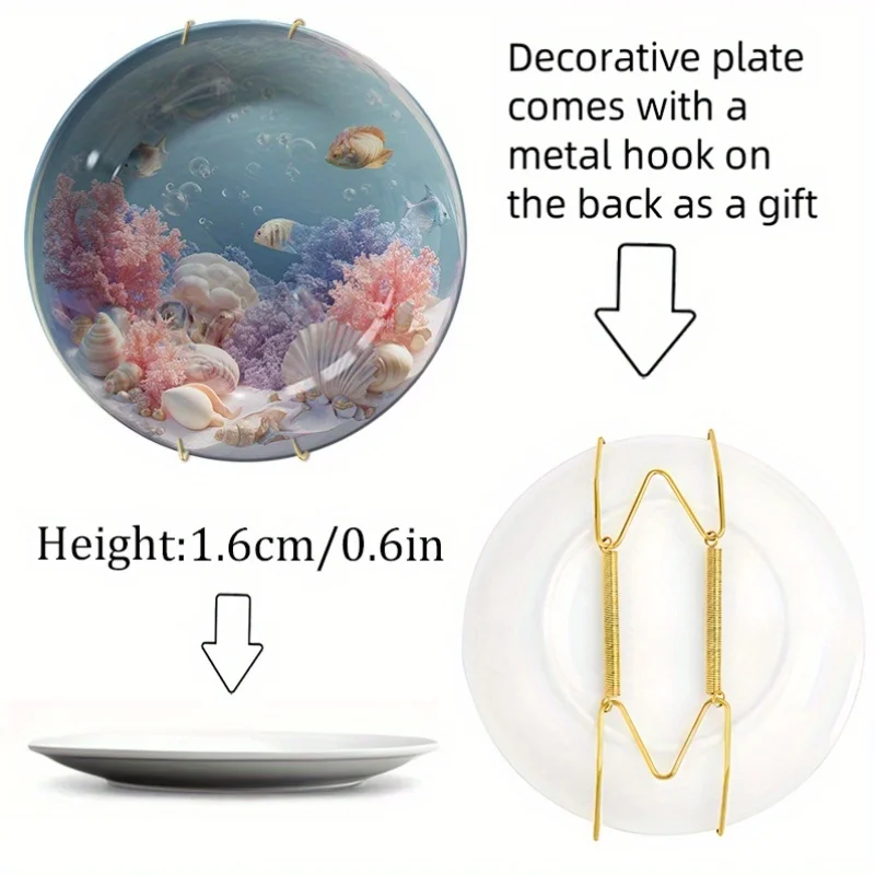 세라믹 바다 테마 수족관 접시 및 벽 장식 - 조개와  - Marine Aquarium Design 리뷰 및 가격