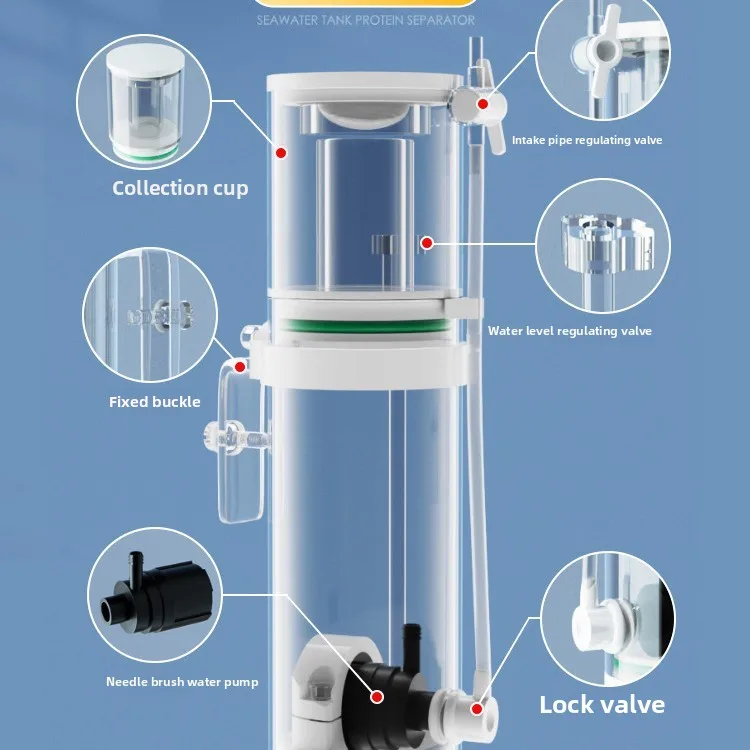 110V-240V 신형 미니 수족관 단백질 분리기 해수 - Protein Skimmer Hang On 리뷰 및 가격
