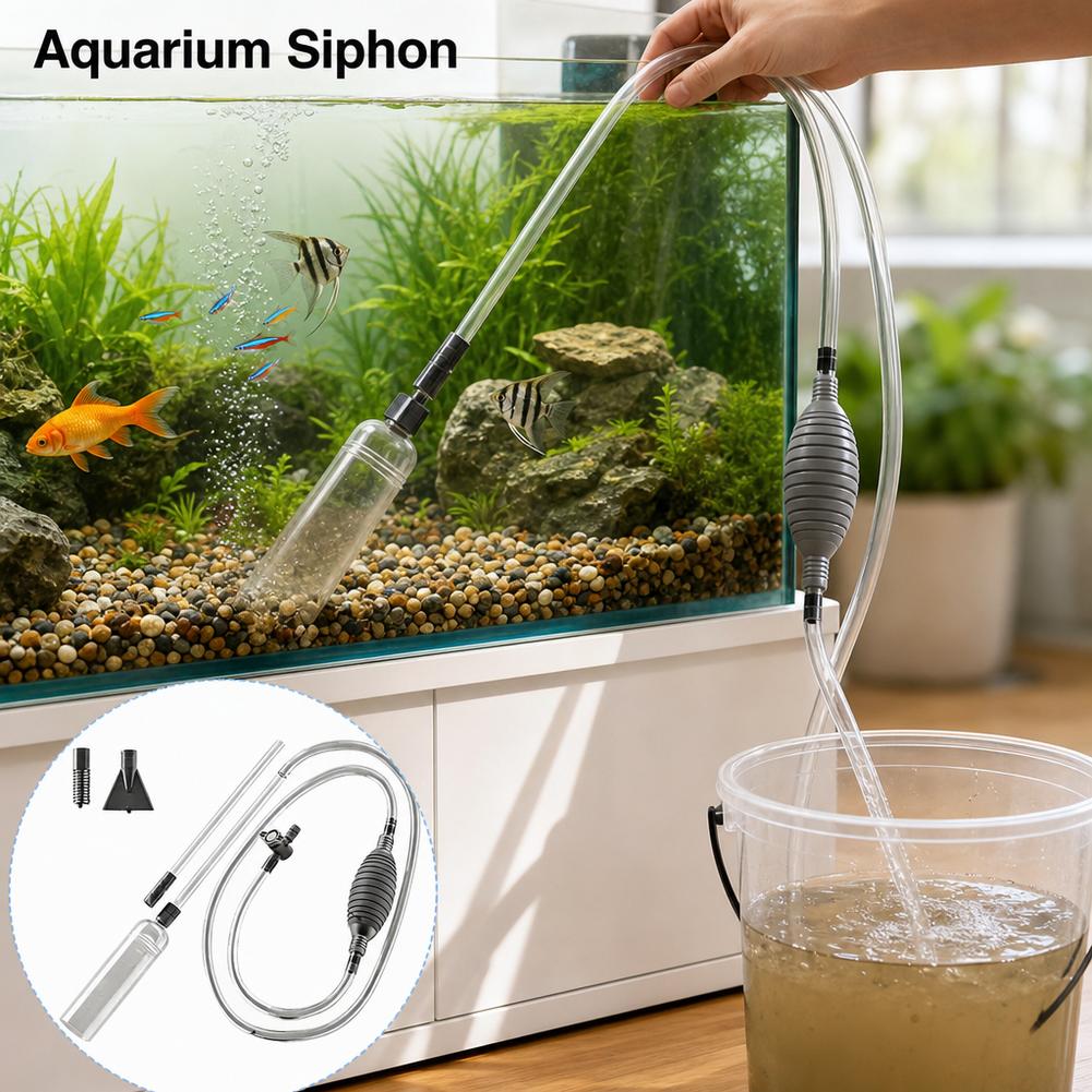수동식 어항 사이펀 물갈이 키트, 자갈 청소기, 모래  - Aquarium Marine Sand 리뷰 및 가격