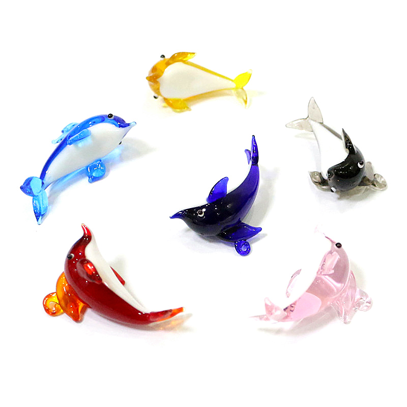 귀여운 돌고래 매력 유리 펜던트 소형 해양 동물 장식  - Marine Aquarium Design 리뷰 및 가격