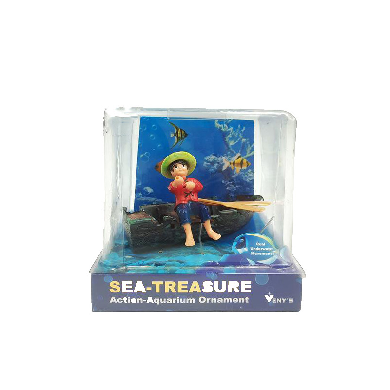 수족관 장식 해저 줄다리기 물고기 탱크 장식품 소년과  - Aquarium Marineland 리뷰 및 가격
