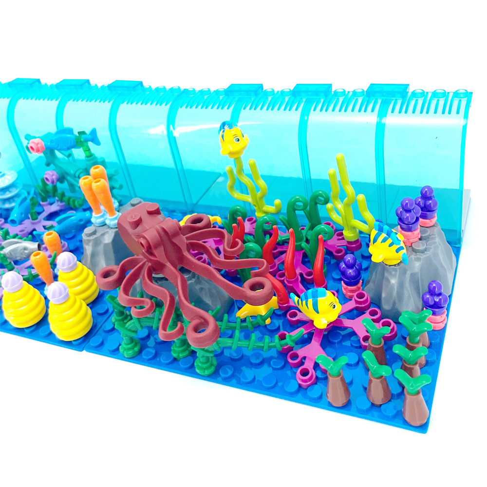 레고 수족관 장면 빌딩 블록과 호환 해양 동물 MOC  - Aquarium Marine World 리뷰 및 가격