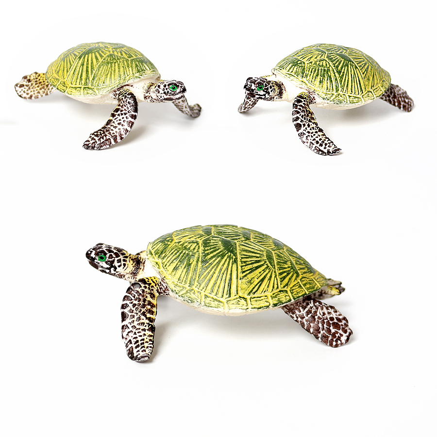 현실적인 미니어처 해양 생물 바다 거북이 모델, 해양  - Marine Life Aquariums 리뷰 및 가격